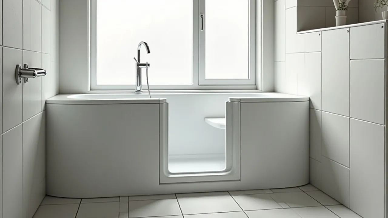 Sitzbadewanne mit Tür — Einstieg 15 cm statt 55 cm in Ludwigsburg